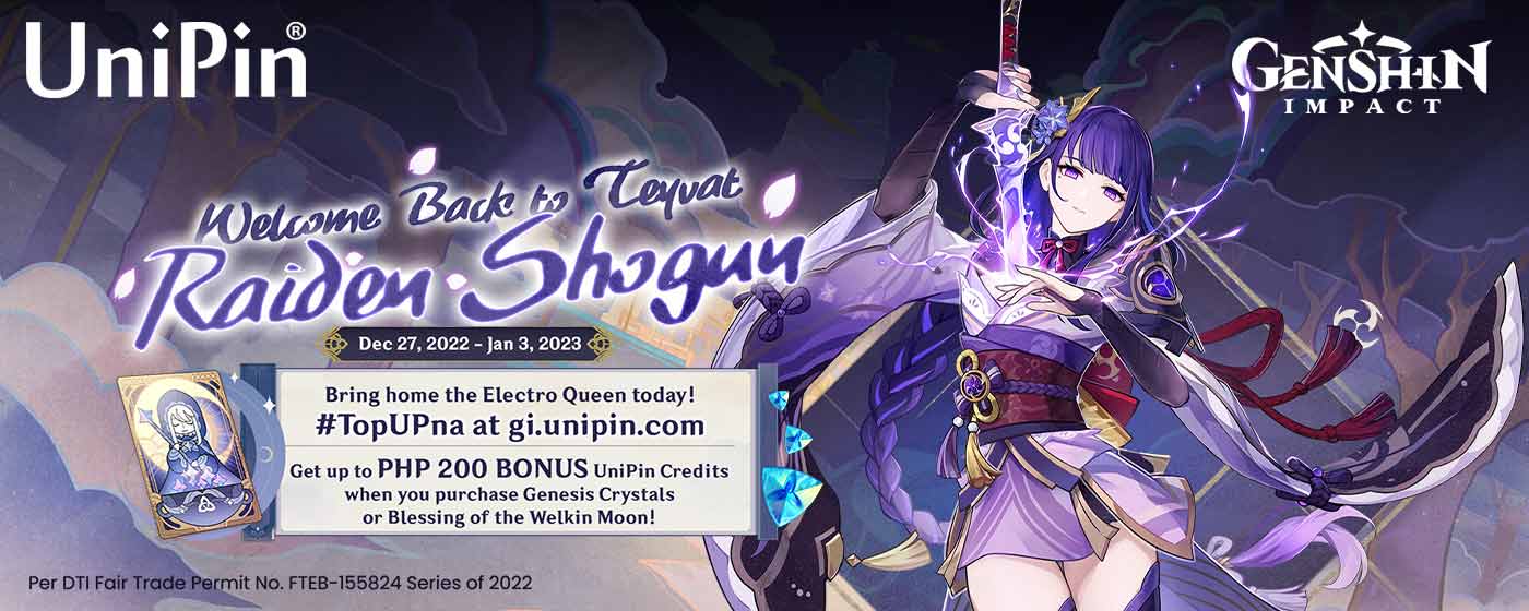 Welcome Back to Teyvat: Raiden Shogun (PH)